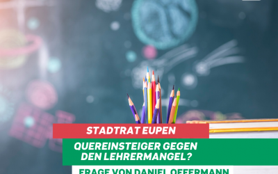 Stadtrat Eupen: Diskussion zu Lehrermangel