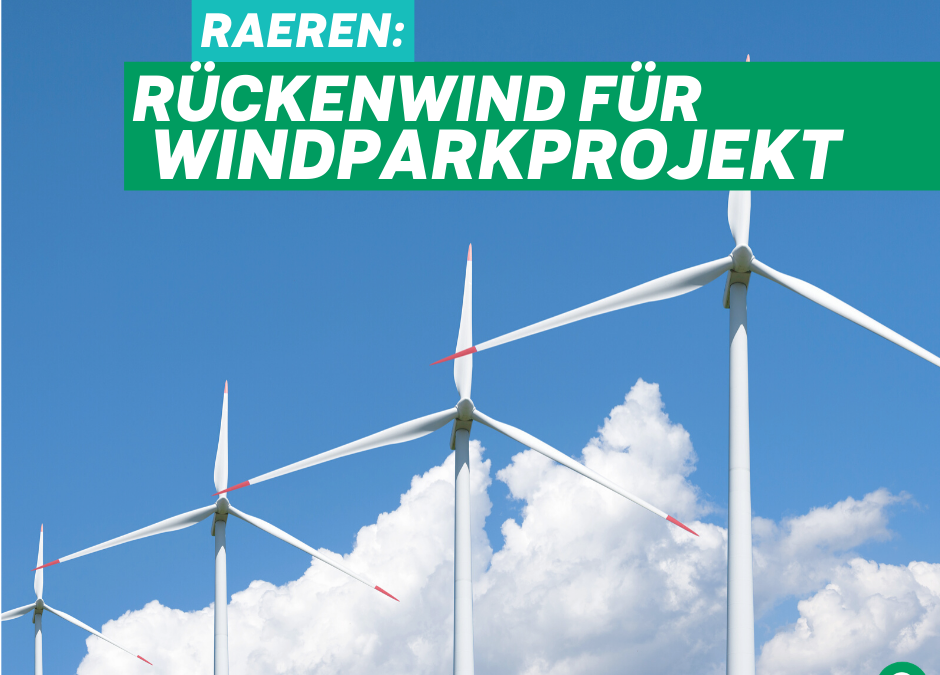Rückenwind für Raerener Windparkprojekt aus der Wallonie