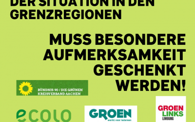 Vertreter der grünen Parteien aus der Euregio Maas-Rhein fordern, ein besonderes Augenmerk auf die Situation in den Grenzregionen zu richten