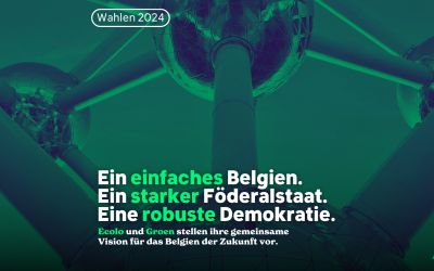 Richtigstellung: Ecolo und Groen für ein Belgien zu Viert mit starkem Föderalstaat