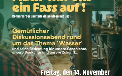 Ecolo Ostbelgien lädt ein: Diskussionsabend „Mach mit uns ein Fass auf!“ – Wasser, Bierkultur und die Zukunft der Region