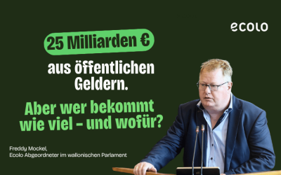 Ecolo schlägt Kataster der Unternehmensbeihilfen vor